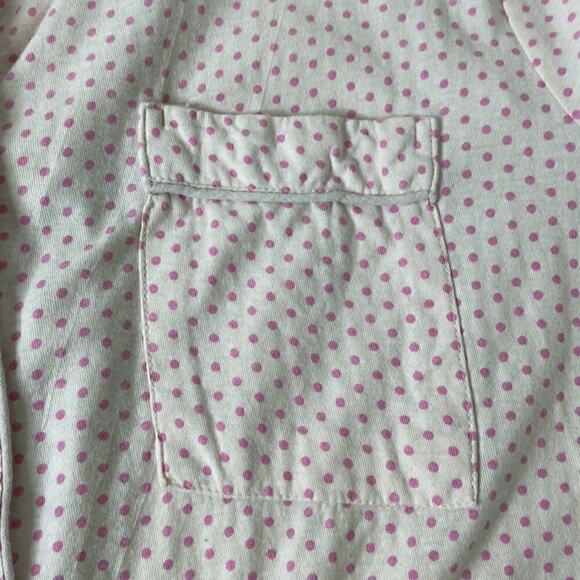 Nasty Gal 2 piece Short Sleve Pajama Set. Pink with dark pink polka dots Size 10 - Picture 9 of 15
